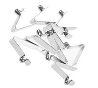 Zerodeko Clip a Molla a V 6mm per Pali Tondi e Quadrati, Accessori per Ombrelli Meccanismo a Pulsante, 20 Pezzi Multifunzione per Fissaggio e Posizionamento in Campeggio e Fai-da-te