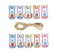 Zerodeko Clip di Foto di Pasqua di Coniglietti Carini Legno per Decorazioni e Note Porta Foto per Feste e Eventi per Scrapbooking e Decorazioni di Primavera