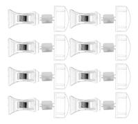 Zerodeko Clip per Etichette Rotanti Segna Prezzi Multiuso 8 Pezzi in Abs Leggeri per Supermercato e Negozio Supporto per Cartelli e Poster da Tavolo
