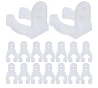 Zerodeko Clip per Luci a Stringa 30 Pezzi, Clip di Montaggio per Neon a LED 14mm, Fissaggio Luci da Esterno per Decorazioni Giardino e Matrimoni, Plastica Flessibile Resistente