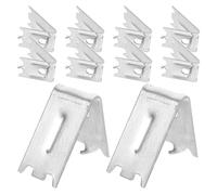 Zerodeko Clip per Ripiani Congelatore 10 Pezzi 1.0mm Supporto Regolabile per Frigoriferi e Refrigeratori Domestici e Commerciali, Morsetti Divisori Resistenti per Mensole, Gestione Spazio