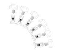 Zerodeko Clip Pubblicitario Acrilico 6 Pezzi, Supporto Espositore per Cartellini Prezzi Supermercato, Portacartello Leggero e Portatile per Negozi, Ristoranti e Banchetti