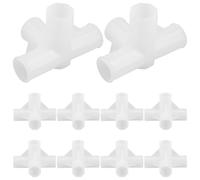 Zerodeko Connettori per Armadio in Plastica 10 Pezzi 4 13mm, Accessori per Mobili, per Assemblaggio Fai-da-te e Ottimizzazione Spazio Armadio