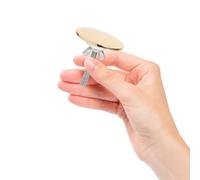 Zerodeko Coperchio Foro Lavello in Ottone per Cucina e Bagno, Tappo Coprifornello Angolare Facile da Installare senza Attrezzi, Design Funzionale per Coprire Fori di 11-45 MM