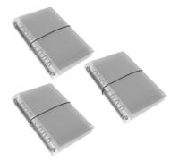 Zerodeko Copertina Trasparente per Raccoglitore Morbido A6 in Pvc, Set da 3 Pezzi con Anelli Rotondi, Organizer Ricaricabile per Ufficio e Scuola, Planner Budget Portatile per