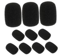 Zerodeko Copertura in Schiuma Per Microfono a Bavero V3 V9s, Set 10 Pezzi, Filtro Anti-pop Lavalier Compatibile Per Microfono Con Cuffia Da Bavero, Riduce Rumore, Uso Professionale e Casco