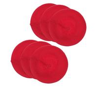 Zerodeko Copri Orecchie per Cuffie Over Ear in Cotone Rosso 6 Pezzi Protezione Antipolvere e Design Versatile per Trasporto Facile in Borsa Durante Allenamento o Gara