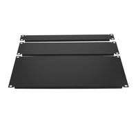 Zerodeko Copri Placca Cieca per Armadio 3 Pezzi in Metallo Nero, Protezione Facile da Usare per Rack 1u 2u 4u in Sala Macchine