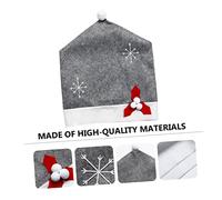 Zerodeko Coprischienale Natalizio in Non Cappello Natale Decorativo per Sedie Adatto per Feste e Addobbi Casa Riutilizzabile e Facile da Installare