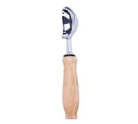 Zerodeko Cucchiaio Gelato in Acciaio Inox Manico in Legno Resistente e Robusto, per Gelato e Frutta, per Creare Un'atmosfera Estiva in Tavola