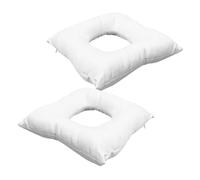 Zerodeko Cuscino Massaggiante per Viso da Lettino da Massaggio, Set 2 Pezzi Bianco, Morbido e Traspirante per Saloni di Bellezza, Spa e Uso Domestico, Portatile e Stabile per Trattamenti