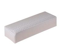 Zerodeko Cuscino Portatile Supporto Cuoio in Bianco Poggiamano Manicure per Stabile per Saloni di Nail Art e Tavoli da Lavoro Professionali