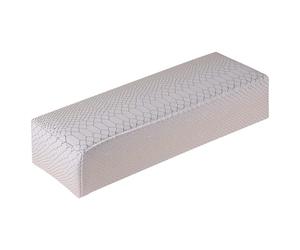 Zerodeko Cuscino Portatile Supporto Cuoio in Bianco Poggiamano Manicure per Stabile per Saloni di Nail Art e Tavoli da Lavoro Professionali