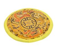 Zerodeko Cuscino Tappetino Giallo Cucito a Mano Portatile e Semplice per Ciotola Sonora Buddista per Ciotola del Suono Buddha, Accessorio per Meditazione