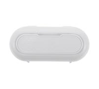 Zerodeko Custodia per occhiali da sole per aletta parasole auto - Scatola porta occhiali - Porta da sole per SUV, berlina, camion, clip per aletta parasole, accessori, colore bianco