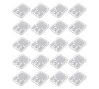 Zerodeko Custodia Porta Card in Plastica Pp per Schede di Memoria T-flash e Memoria, Set da 20 Pezzi, Protezione Portatile Contro la Perdita, Colore Argento