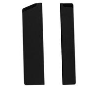 Zerodeko Custodia Protettiva Rettangolare per Coltelli da Cucina Coprilama Liscio in Plastica Nera Set 2 Pezzi per Mannaia e Coltello da Taglio Protezione Sicura per Trasporto e