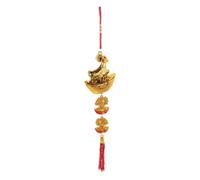 Zerodeko Decorazione da appendere per il Capodanno cinese a forma di | Ciondolo a forma di pecora dello zodiaco Bonsai, amuleto Feng Shui per il Capodanno lunare con nappe rosse, decorazione per