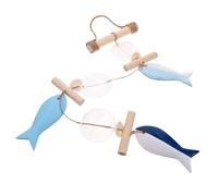 Zerodeko Decorazione Da Parete Stile Mediterraneo Con Ciondolo Campana Marina Arte Con Pesci e Conchiglie Per Camera Da Letto e Ristoranti Come Per Amanti Del Mare