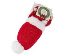 Zerodeko Decorazioni Natalizie Ornamenti da Giardino all'aperto Figurine Elfo Natività Cappellini Natale Cappellini Natalizi Ornamenti gnomi Arredamento della Sala di Natale Peluche Rosso