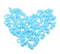 Zerodeko Decorazioni per Shower Blu in Acrilico 150 Pezzi di Coriandoli a Forma di Biberon e Piedini per Festa Fai da Te