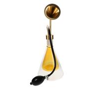 Zerodeko Diffusore per Oli Essenziali in Vetro a Doppia Parete Pompa Lunga in Ottone Bottiglia per Aromaterapia Portatile e Tester di Fragranze Dispositivo per Profumare gli Aromi per