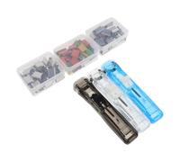 Zerodeko Dispenser Clip per Documenti e Riviste in Plastico e Metallo, Design Riutilizzabile Sicuro per Tutti i Fogli, per Sessioni di Valutazione e Cancelleria
