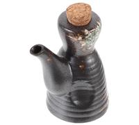 Zerodeko Dispenser di Salsa e Bottiglia di Aceto in Ceramica Giapponese Vintage, Bottiglia per Condimenti Beccuccio Antigoccia, Contenitore per Olio e Aceto per Casa, Ristorante e Buffet,