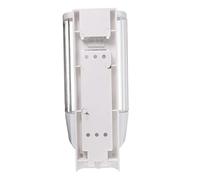 Zerodeko Dispenser di Sapone Liquido da Muro 350ml Bianco in Abs con Pompa Manuale e Serratura, Facile da Montare e Separare per Bagno e Cucina