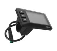 Zerodeko Display LCD per Bicicletta Elettrica 5 Core, Nero ABS | Connettore a 5 Pin, Controllo Assistenza, Schermo ad Alto Contrasto per Guida Notturna e Città