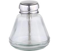 Zerodeko Distributore Bottiglia Vetro Spesso 180 Ml con Nucleo in Metallo, Contenitore Portatile e Detergente, Leggero e Sicuro per Uso Domestico e Professionale