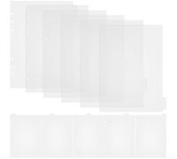 Zerodeko Divisori per Raccoglitori A5 con Linguette Trasparenti in Pp Opaco, Set da 11 Pezzi, Separatori per Indici in Plastica Resistenti per Ufficio e Scuola