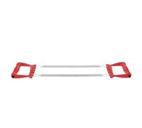 Zerodeko Espansore Toracico a Molla, Chest Expander, Acciaio e Pp, Argento, Maniglie Antiscivolo, Allenamento Sicuro di Petto e Braccia, Casa e Scuola