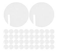 Zerodeko Etichette Acriliche Rotonde per Bicchieri da Vino 60 Pezzi Marcatori per Bevande Decorazione per Calici Perfette per Tavola da Pranzo in Famiglia