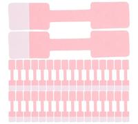 Zerodeko Etichette Adesive senza Lasciare 100 per Kraft Rosa Design Semplice Scrivibili per Collane e Bracciali per Prezzo e Produttore