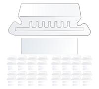 Zerodeko Etichette per Cartelle Sospese in Pvc Bianco Resistenti e Portatili, Organizer Documenti per Ufficio e Archivi Linguette Identificative