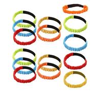 Zerodeko Fasce Regolabili per Corsa a Tre Gambe 15 Pezzi Cinghie Elastiche per Staffetta a Squadre Accessori per Giochi di Società All’Aperto e Team Building Fasce per le Gambe Colorate