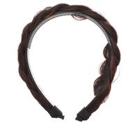 Zerodeko Fascia per Capelli Trecce Larghe Copricapo da Ragazza Design Parrucca Fermaglio per Capelli da Donna per Feste e Uso Quotidiano