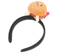 Zerodeko Fascia per Chioma a Forma di Hamburger Cartoon Divertente, Adatta per Ragazze e Donne, per Feste Cosplay e Decorazioni Buffe