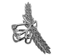 Zerodeko Fermaglio per Chioma Donna in Metallo Decorazione a Fiocco e Grano, Clip ad Artiglio per Chioma Spessi e Fini, Accessorio Elegante per Styling Quotidiano e Acconciature Versatili