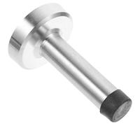 Zerodeko Fermaporta da Pavimento in Acciaio Inossidabile Argento Punta in Gomma per Proteggere Pareti, Resistente e Affidabile, per Uso Interno e Bagno