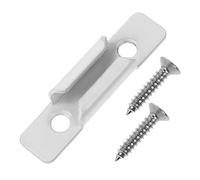 Zerodeko Fermo per Finestra a Ghigliottina in Ferro Cromato Bianco, Parte del Meccanismo di Bloccaggio Scorrevole, Accessorio per Chiusura Serratura, Ricambio per Finestre Scorrevoli,