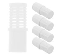 Zerodeko Filtro per Rubinetto Plastica Bianco 5 Pezzi, Accessorio per Dispenser Bevande Isolati, Facile da Pulire, Uso in Ambienti Commerciali