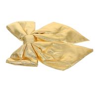 Zerodeko Fiocco Decorativo Natalizio Glitterato Dorato 26x19 Cm per Puntale Albero di Natale e Decorazioni Fai da Te per Ghirlande Festive