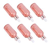 Zerodeko Flacone Contagocce per Profumo e Olio Essenziale Spalla Tonda, Set da 6 Bottiglie Vuote da 50 Ml, Tenuta Antigoccia per Viaggi e Uso Cosmetico Quotidiano