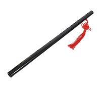 Zerodeko Flauto di Bambù Nero per Principianti con Fori Professionali, Leggero e Liscio, Inciso con Simboli Cinesi e Delicati Nastri, Strumento Musicale Tradizionale Cinese