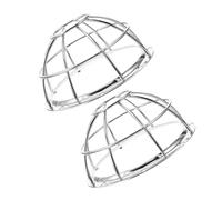 Zerodeko Gabbia per Testina Sprinkler Antincendio in Metallo, Copertura Protettiva Piastra di Sicurezza 106-132mm, Set 2 Pezzi per Installazione su Pareti Laterali, Protezione