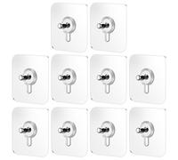 Zerodeko Ganci Autoadesivi senza Traccia 10 Pezzi Ganci da Parete per Casa e Cucina Supporti Multiuso per Appendere Chiavi Borse Decorazioni e Piccoli Oggetti