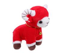 Zerodeko Giocattolo Anno della Pecora, Peluche Mascotte Capra | Bambola di capra per il Capodanno cinese, souvenir di buon auspicio per il 2027, regalo per la Festa di Primavera