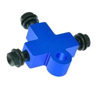 Zerodeko Giunto a T per Olio Freni in Lega di Alluminio Supporto Tubo Freno per Veicoli a Motore e Veicoli Industriali Accessorio per Sostituzione Rapida Liquido Freni Colore Casuale